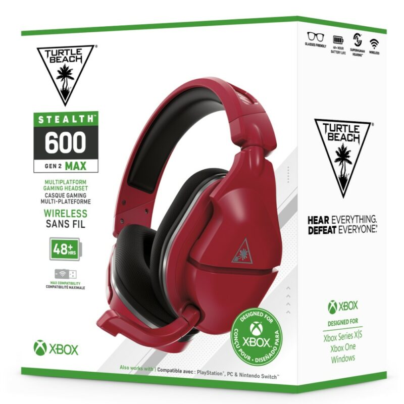 Casque gaming sans fil Stealth 600 Max Gen 2 pour PS4 / PS5 / Nintendo Switch - Rouge