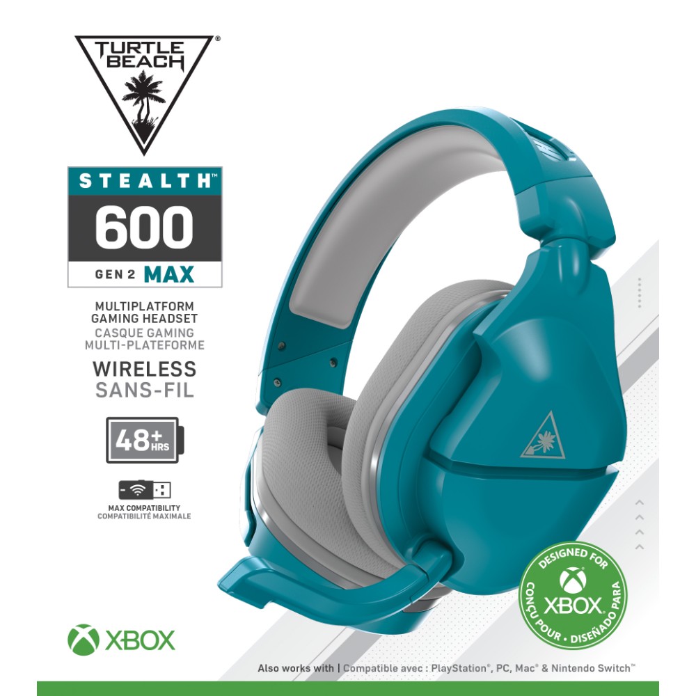 Casque gaming sans fil Stealth 600 Max Gen 2 pour PS4 / PS5 / Nintendo Switch - Turcoise Casque gaming sans fil Stealth 600 Max Gen 2 pour PS4 / PS5 / Nintendo Switch - Turcoise
