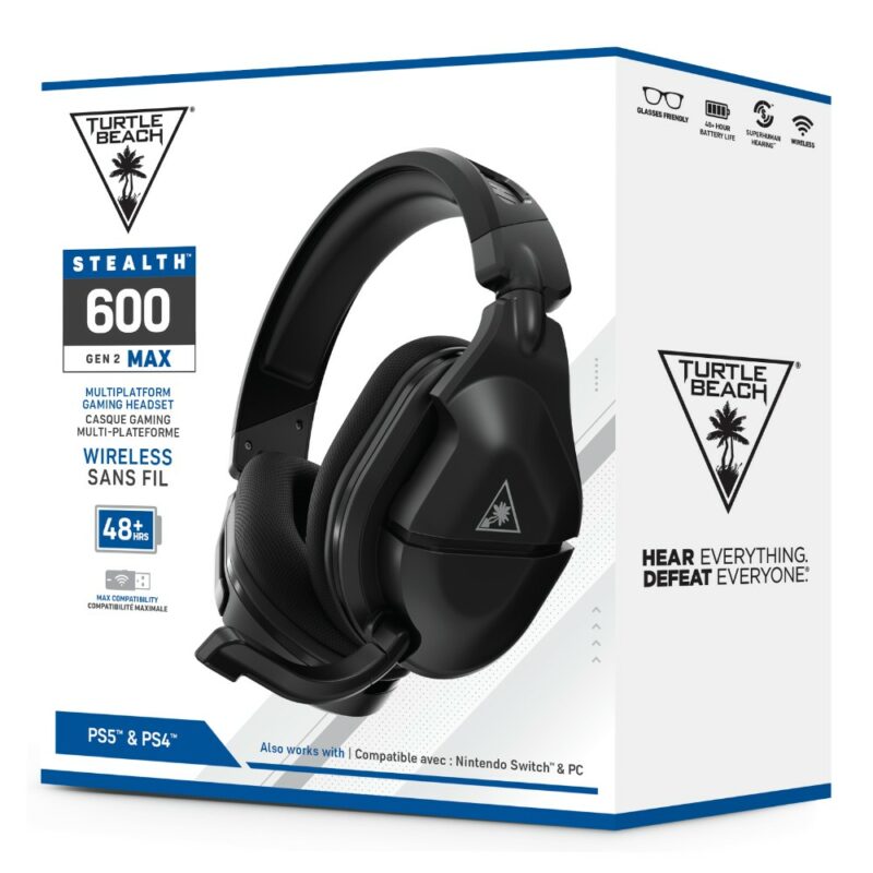 Casque gaming Stealth 600 Max Gen 2 sans fil pour PS4 / PS5 / Nintendo Switch - Noir