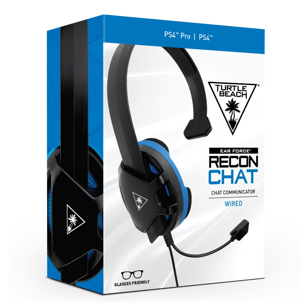 Casque gaming Recon Chat pour PS4 - Noir & Bleu Casque gaming Recon Chat pour PS4 - Noir & Bleu