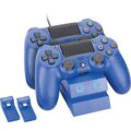 TWIN DOCKING STATION BLUE PS4