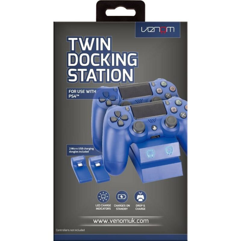 TWIN DOCKING STATION BLUE PS4