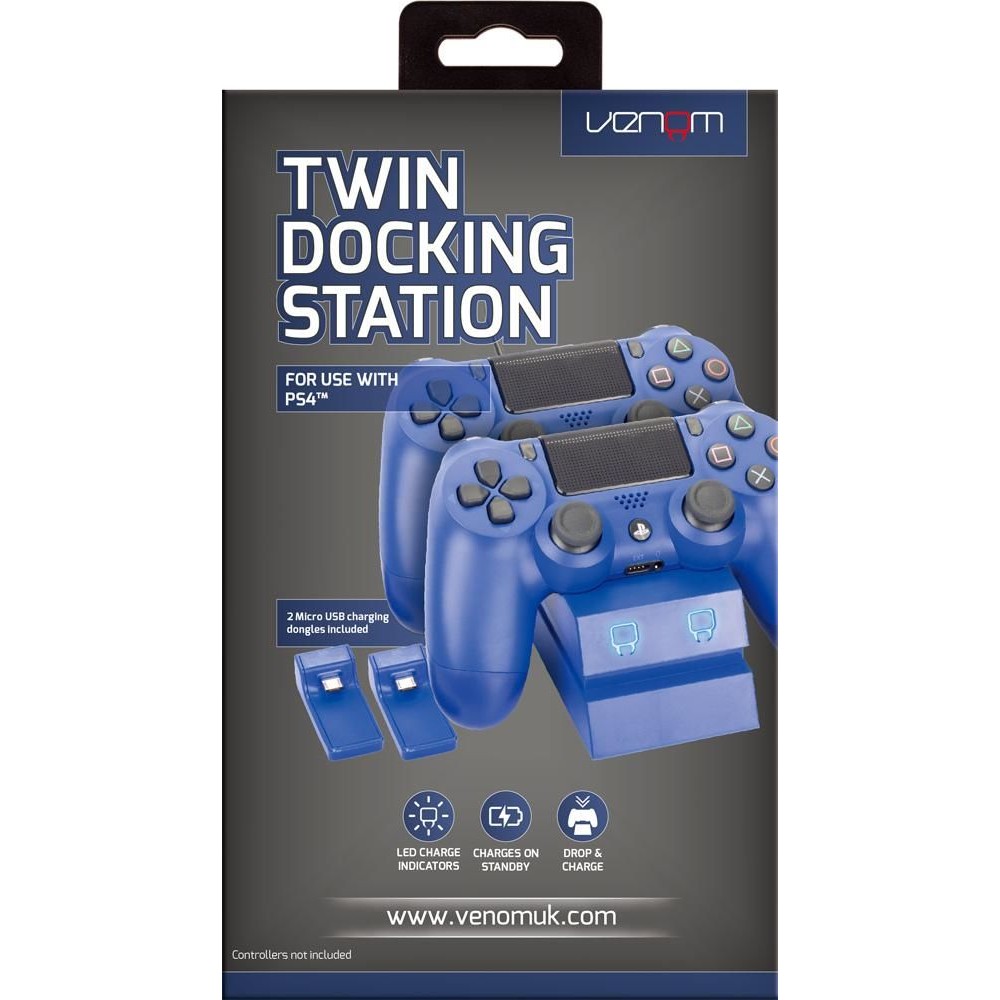 TWIN DOCKING STATION BLUE PS4 TWIN DOCKING STATION BLUE PS4