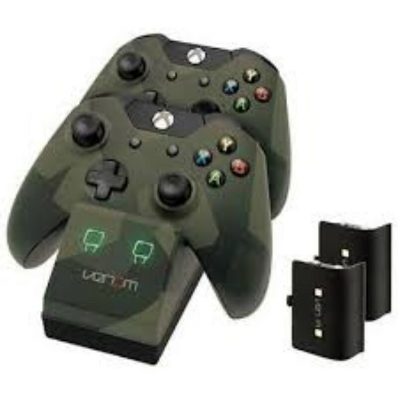 CHARGE STAND+2BATTERIES CAMO X XBOX ONE