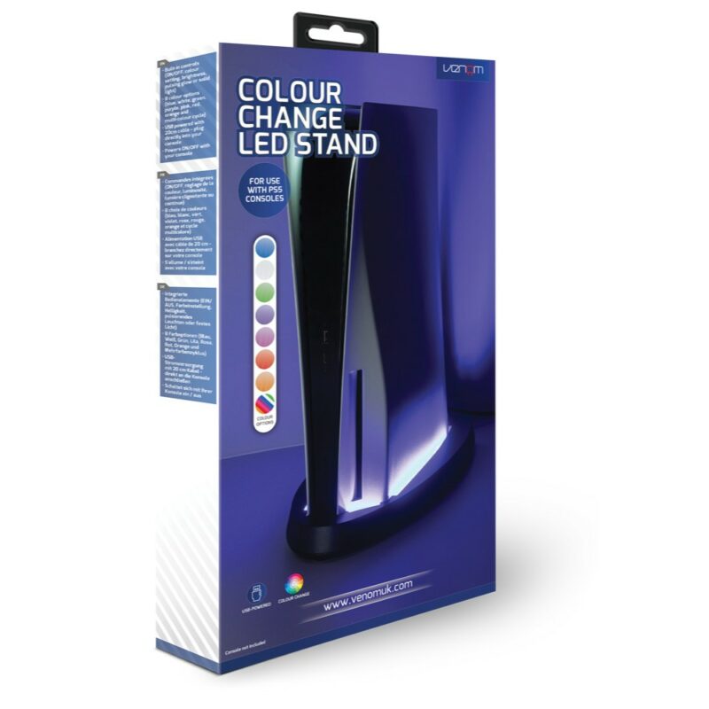 Support lumineux à LEDs multicolores pour PS5