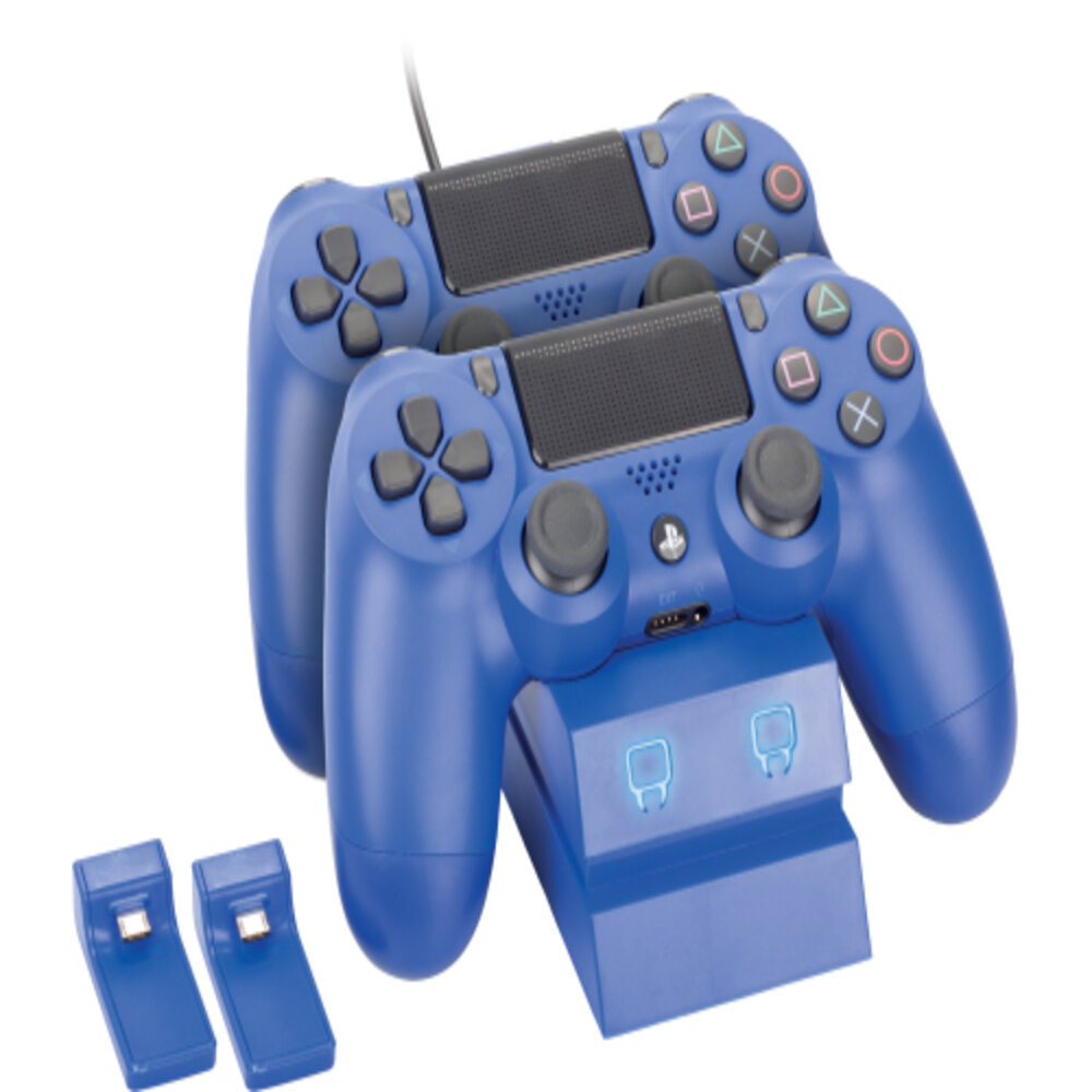 TWIN DOCKING STATION BLUE PS4 TWIN DOCKING STATION BLUE PS4