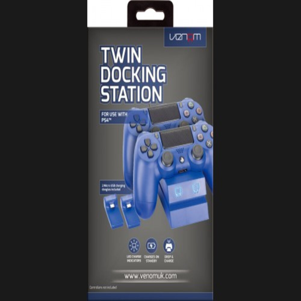 TWIN DOCKING STATION BLUE PS4 TWIN DOCKING STATION BLUE PS4