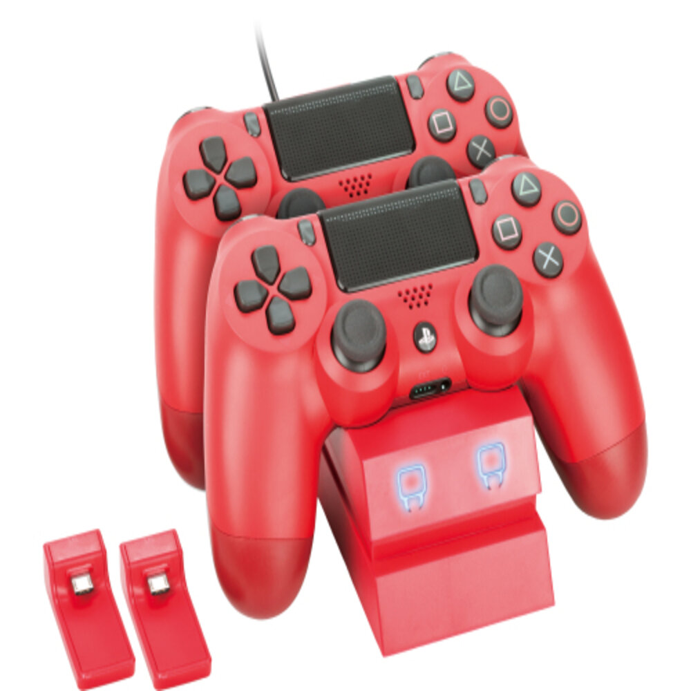 TWIN DOCKING STATION RED PS4 TWIN DOCKING STATION RED PS4
