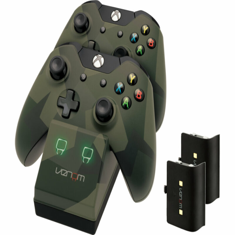 CHARGE STAND+2BATTERIES CAMO X XBOX ONE